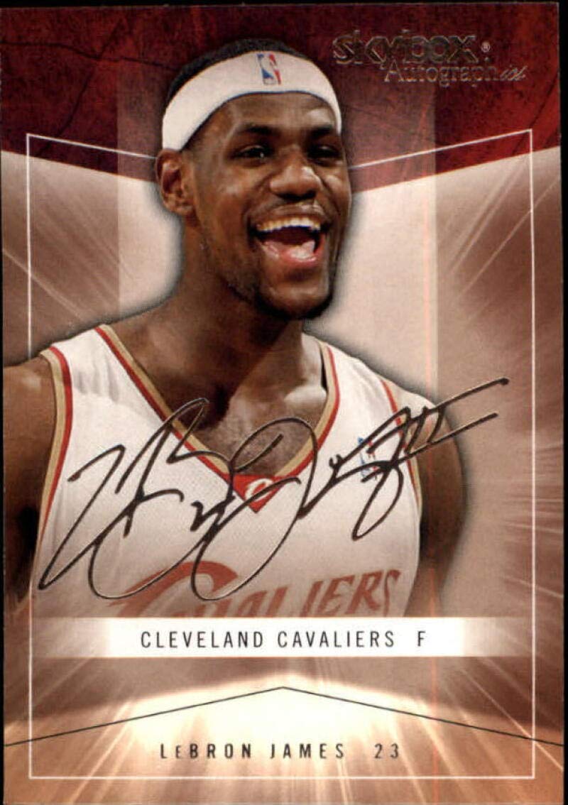 Amazon.com: 2004-05 SkyBox Autographics #5 LeBron James NBA